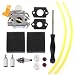 AISEN Carburetor Air Filter Tune Up kit for Ryobi RY28000 RY28005 RY28025 RY28020 CS26 RY28021 RY28040 SS26 RY28041 RY28045 26CC RY28060 RY28065 26CC Brushcutter String Trimmer