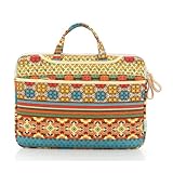 Kayond Laptop Briefcase Bag,Canvas Water resistant Neoprene Ultraportable Carrying Case Handbag For 13-13.3 Inch Notebook Computer /MacBook Pro / MacBook Air (sunlight 13-13.3inch)