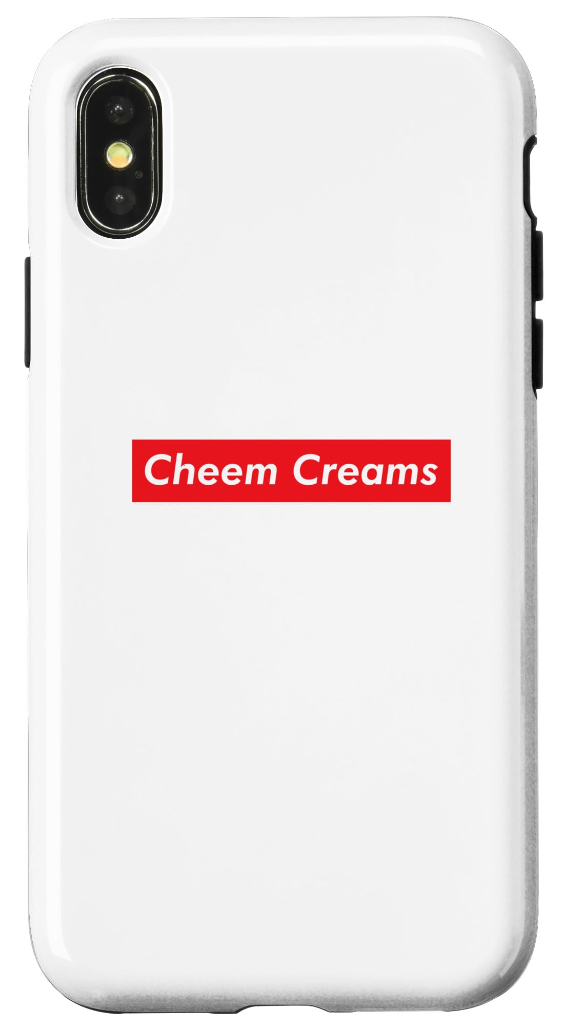 iPhone X/XS Cheem Creams Misspelling Funny Cream Cheese Wrong Spelling Case