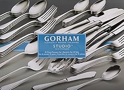 Gorham Studio 45-Piece Flatware Set, 6.30