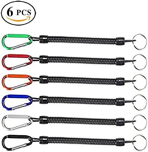 Fishing Lanyards Boating Multicolor Fishing Ropes Secure Pliers Lip Grips Tackle Fish Tools (6pcs)