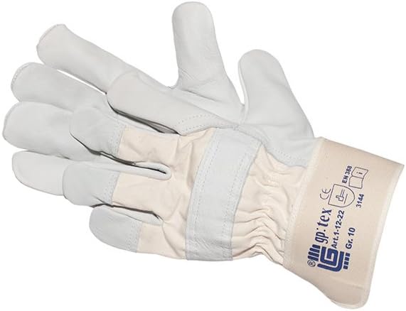JAH Knitted Cotton/Polyamide Gloves with PVC Grip Dots – Non-Slip Grip for Warehouse, Assembly & Shipping