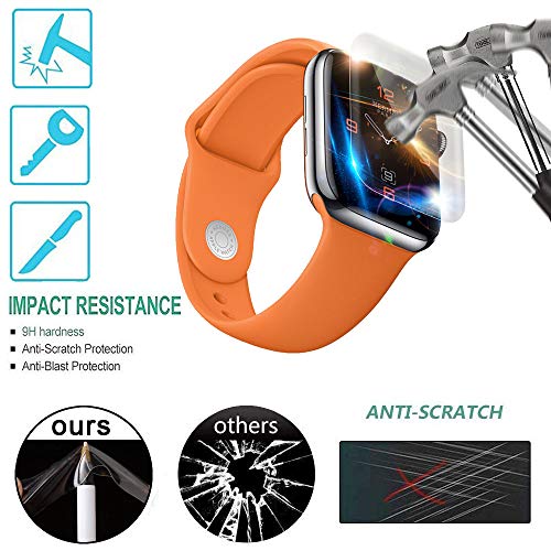 Weite [6 Pack] Compatible Apple Watch Screen Protector 40mm Series 4, Anti-Scratch Bubble Free Film Accessories Compatible iWatch 40mm - HD Clear (6PCS Series 4 40mm) - Thumbnail 6