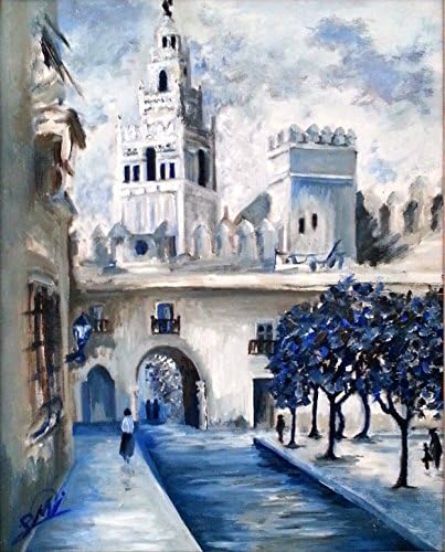 Original Oil Painting On Canvas By S.M. Iglesias. Artwork, Size: 16.1" x 13" (33cm x 41cm)Torreon