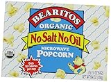 Bearitos Organic Microwave Popcorn, No Salt No Oil, 2.8oz - 3 Count (Pack of 12)