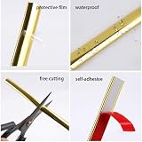 Zayejod White PVC Tile Edging Strip Peel and Stick 3M Moulding Trim view 3