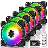 EZDIY-FAB 120mm RGB LED Case Fan for PC Cases, CPU