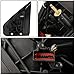 Passenger Right Side Rear View Mirror - Manual Folding | Power Adjustment | Heated Glass | Amber LED Turn Signal | Puddle Light - Compatible with Ford F-150 04-14, Texture Black