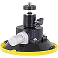 IMT 4.5" Suction Cup Camera Mount with 360 Ball Head, Air Pump Vacuum Suction Mount for Action Camera/DSLR/Camcorders/Phone, Camera Holder on Windshield/Window/Dashboard/Boats
