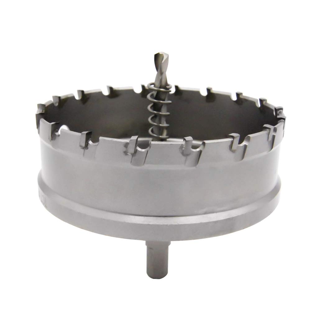 Carbide Hole Cutter Drill Bits,LAIWEI Heavy Duty Hole Saw for Stainless Steel,Metal,Cast Iron, Copper 3-15/16"(100mm)