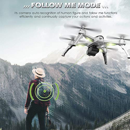 ElementDigital JJPRO X5 5G WiFi FPV GPS Drone 1080P Camera Video 1-Key RTH Altitude Hold Track Flight Headless Mode Point Of Interest Follow Me Brushless Motor Adjustable Camera(2 Battery+2 Charger) - Thumbnail 6