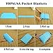 Topnuna Beach Blanket with 6 Sand Packets - Nylon Waterproof Fast Drying Lightweight Outdoor Blanket - Multipurpose for Beach Picnic Outdoor and Travel Mat with Carry Bag & Metal Pegs by