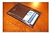 Cuoieria Fiorentina Slim Sleeve Dark Brown Wallet Premium Calf Leather Made in Italy - Holds 10+Cards +Cash - Slim Profile Reduces Wallet Bulk