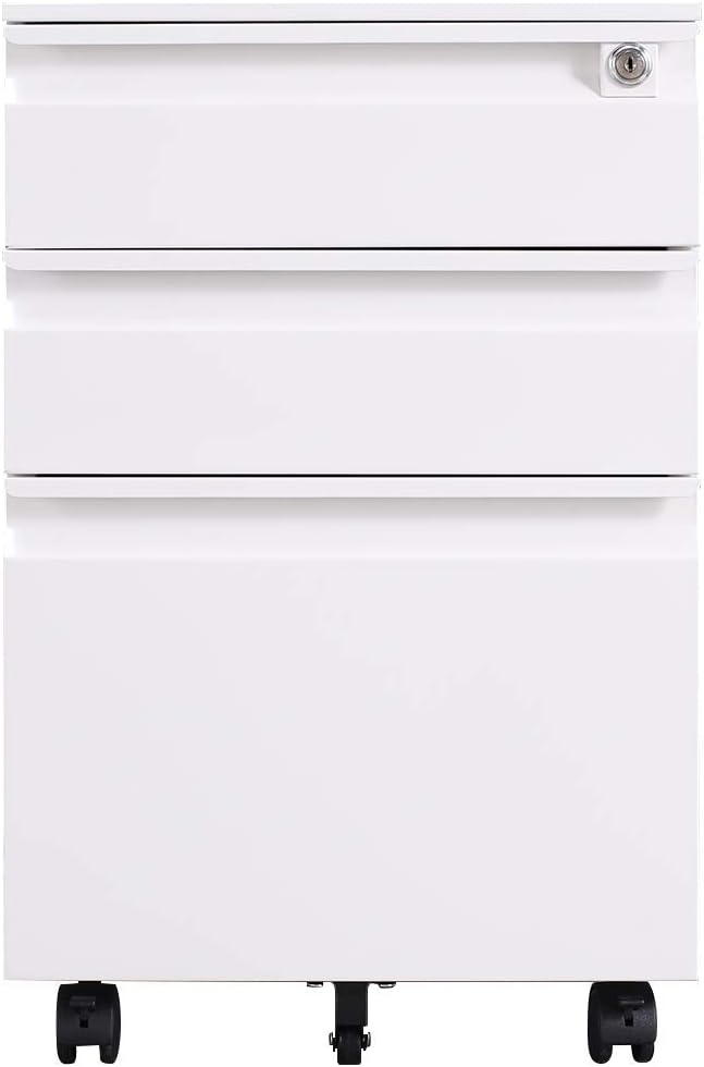 Amazon Com Greatmeet Metal 3 Pedestal Drawer Units Mobile Filing