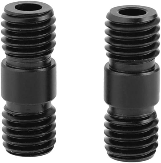 CAMVATE M12 Thread Rod Extension Connector (Black) for 15mm Rail Support System (2 Pieces)