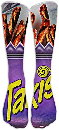 UFHRREEUR GUYEUD 15.74in Unisex Takis Unique Design High Socks Leg Warmers Football Aseball For Men Women