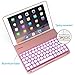 Favormates Keyboard Case for iPad 2018 (6th Gen) - iPad 2017 (5th Gen) -iPad Air 1 - Thin & Light - Aluminum Alloy - Wireless/BT - Backlit 7 Color - iPad Case with Keyboard (only for 9.7 inch iPad)