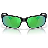 Costa Del Mar Sunglasses For Men Brine II Mens Polarized Sunglasses - Fishing, Boating & Beach UV Protection - Size 59-580P
