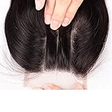 Lanyi Hair Virgin Brazilian Hair Straight Three Part 130% Density Lace Closure 10