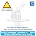 6 PCS(2 Straws+2 Cleaning Brushes) for Thermos Replacement Straws with 2 Silicone Stems, Compatible with Thermos Funtainer 12 Ounce Bottle F401(with a carry loop), Drinking Straws Set with Cleaning Brushes