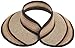 San Diego Hat Company Women's One Size Ultrabraid Visor with Ribbon Trim and Black Velcro, Mixed Brown