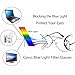 Cyxus Aviator Glasses Stylish Blue Light Blocking Eyeglasses Computer Eyewear Anti Eyestrain Metal Frame Clear Lens Black