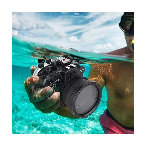 Vbestlife Unterwasserkamera Tauchen Gehäuse für Fuji X-T3,40M / 130ft wasserdichte spiegellose Kamera Gehäuse mit 16… – Bild 5