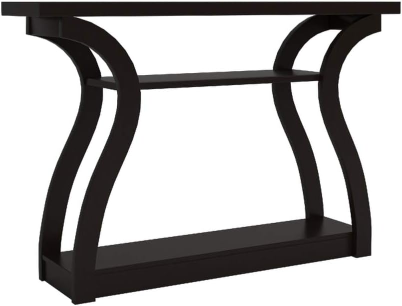 Monarch Specialties 47" Console Table - Sleek and Modern Accent Table for Your Home (Cappuccino/Dark Brown): Kitchen & Dining