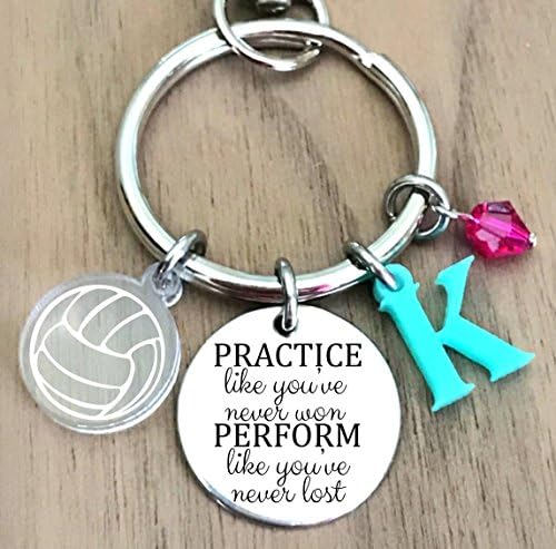 Volleyball Keychain, Volleyball Keychain Personalized, Volleyball Key Chain, Volleyball Gifts,Volleyball Gift Ideas,Volleyball Gift for Girl