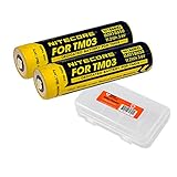 Nitecore Two TM03 Rechargeable Batteries NI18650D Plus LumenTac Battery Organizer