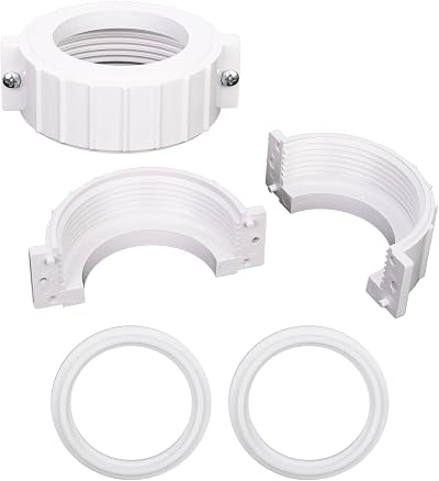 NQEUEPN Hot Tub Split Nut 2pcs with Screw & O-Rings for Spa Repair