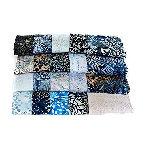 Java Batiks 9 inch Strip Pack Set of 20 Precut Batik Strips CC178
