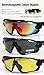Playbook Road Mountain Cycling Glasses Goggles Eyewear Polarized Cycling Bicycle Sunglasses Oculos Gafas Ciclismo 3 Lens (Black/Black)