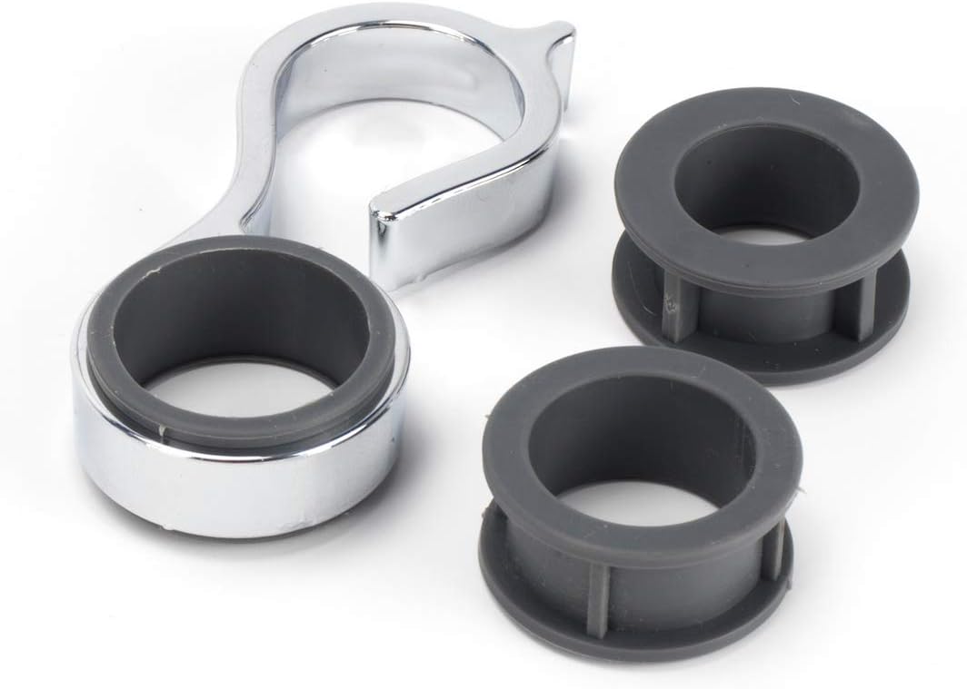 Adjustable Shower Hose Retainer Ring Clip Set Suitable for retaining Hose on Shower Rails/Riser Rails 18/22/25mm