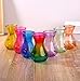 Outflower 1pc Colorful Hydroponic Vase Hyacinth Glass Vase Desktop Plant Hydroponic Vase for Home/Office Decor(Green)