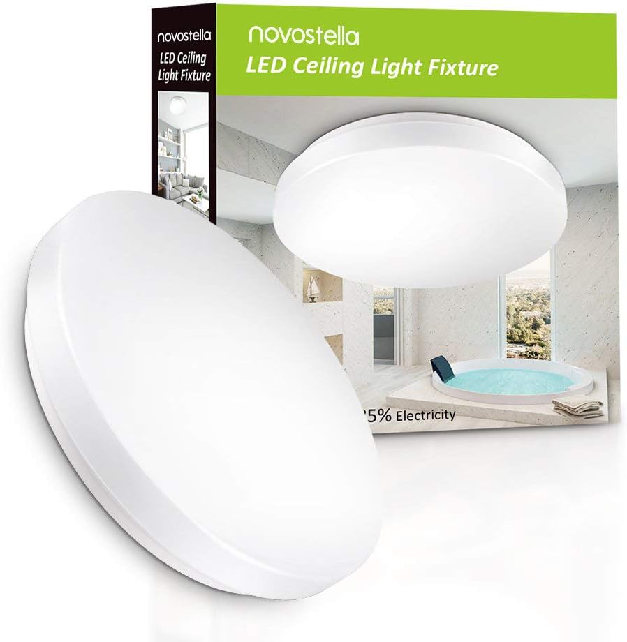 Ustellar Waterproof 12W LED Ceiling Lights, 11in, 100W Incandescent Bulbs Equivalent, IP44