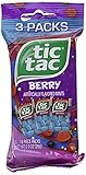 Tic Tac Berry Flavored Breath Mint Candy 3 Count (Pack of 2) for a Total of Six 18 Piece Packs