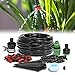 KINGSO 82ft Micro Drip Irrigation Kit System Blank Distribution Tubing Irrigation Sprinkler System Kit Self Plant Garden Hose Watering Kit (25M Dripper)