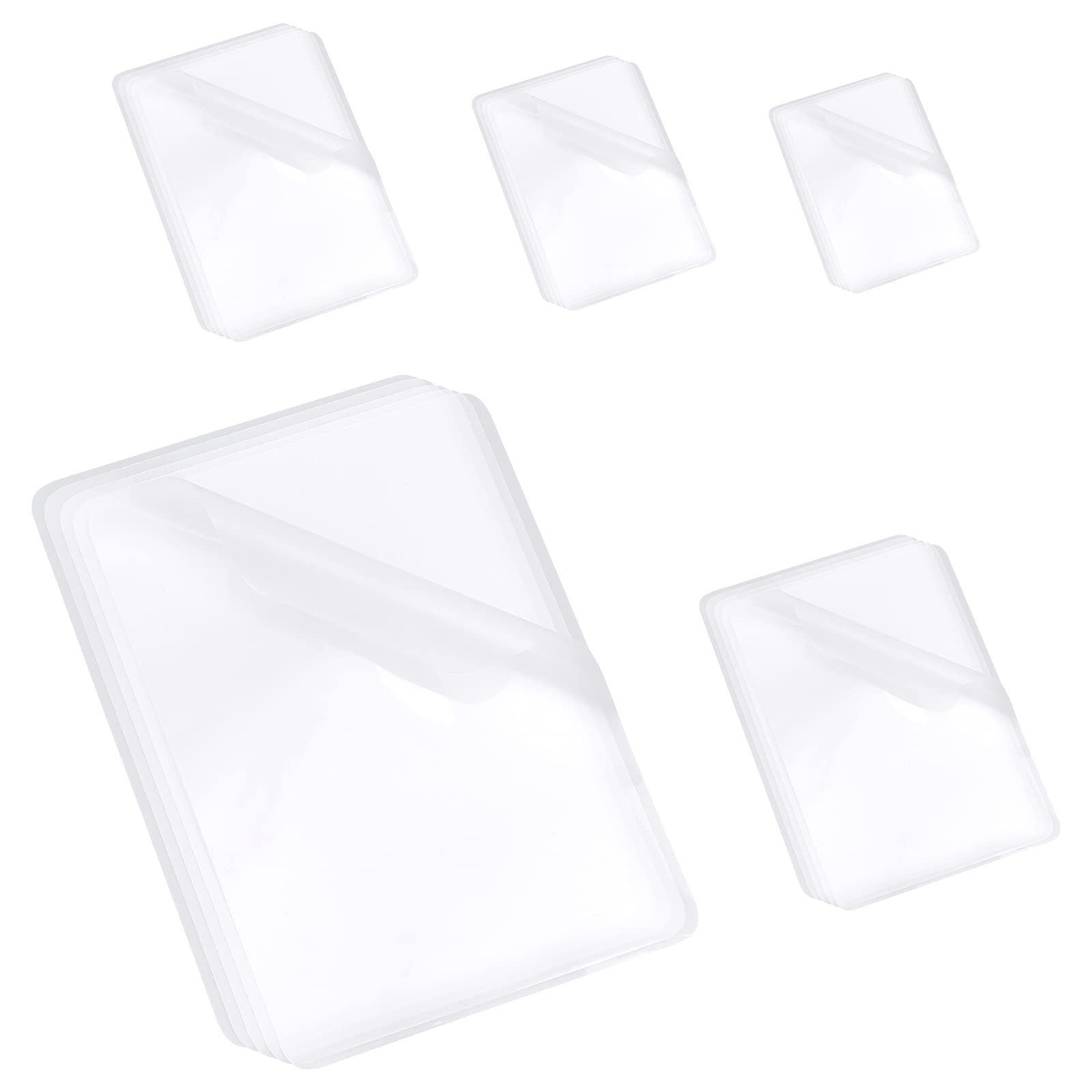 NBEADS 150 Pcs Thermal Laminating Pouches, 100 Microns Clear Laminating Pouch 5 Sizes Film Photo Protecting Sheets Hot Laminate Pouches Sheets for Sealed Photo Card Documents