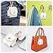 ROSA&ROSE PU Leather AirPods Case with Keychain Portable Protective Cover Compatible for Apple AirPods Charging Case (White)