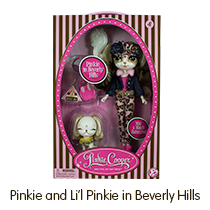 The Bridge Direct Pinkie Cooper Travel Pinkie in Beverly Hills Collection Doll with Pet
