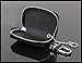 REEGE Car Key Chain Premium Leather Car Key Holder with Zipper for Key FOB(Black)