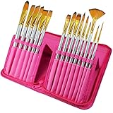 Paint Brushes - 15 Pc Art Brush Set for