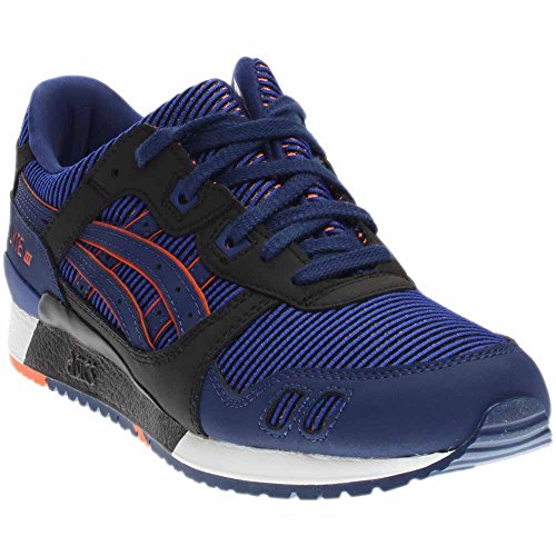 Asics Mens Gel Lyte Iii Blue Print Orange Running Shoe