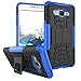 Galaxy J2 Prime Case, Galaxy Grand Prime Plus Case, Lacass [Shockproof] Tough Rugged Dual Layer Protector Hybrid Case Cover with Kickstand for Samsung Galaxy J2 Prime/SM-G532 - Blue