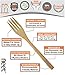 Reusable Wooden Forks 12 Piece Set For Eating - Bamboo Fork Dinning Flatware Bulk Eco Friendly Tableware - Kitchen Utensils - Small Wood Utensil For Salads Appetizers Desserts Asian Cooking & Serving
