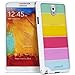 Fosmon HYBO-FENDER Series Hybrid TPU + PC Case Cover for Samsung Galaxy Note 3 / Note III (White / Rainbow)