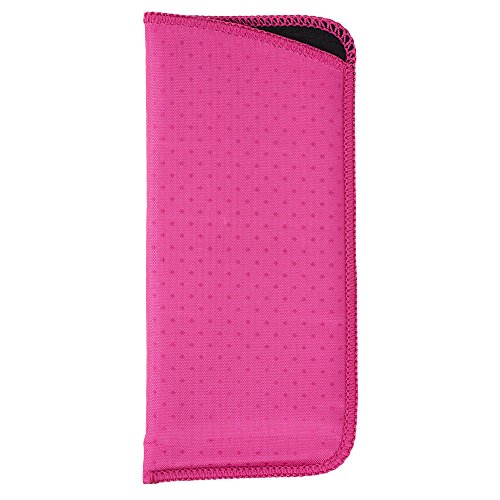 Soft Protective Glasses Pouch - Pink Padded Women's Eyeglasses Holder & Case - by OptiPlix