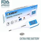 Best Digital Medical Thermometer (Baby and Adult Termometro), Accurate and Fast Readings - Oral and Rectal Thermometer for Children Babies Adults with Fever Alarm
