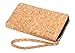 corature Womens Clutch Wallet Evening bag. Sustainable Cork Fabric Vegan Leather Handbag (Black)